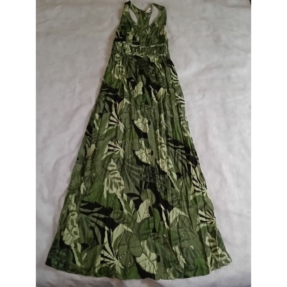 Japra Sleeveless Dress Medium Palm Floral Tropical